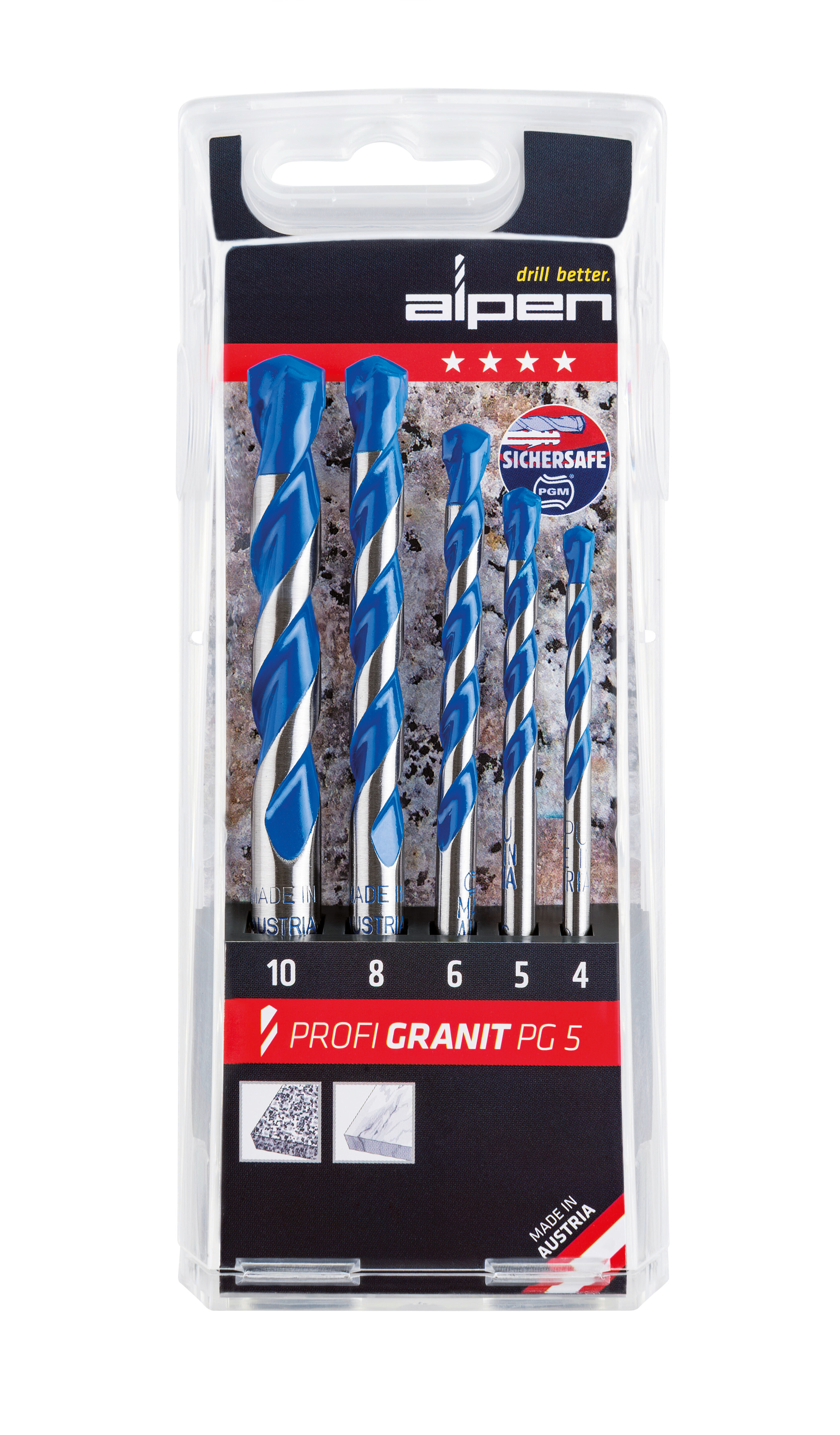 Hartmetall-Granitbohrer, DIN ISO 5468