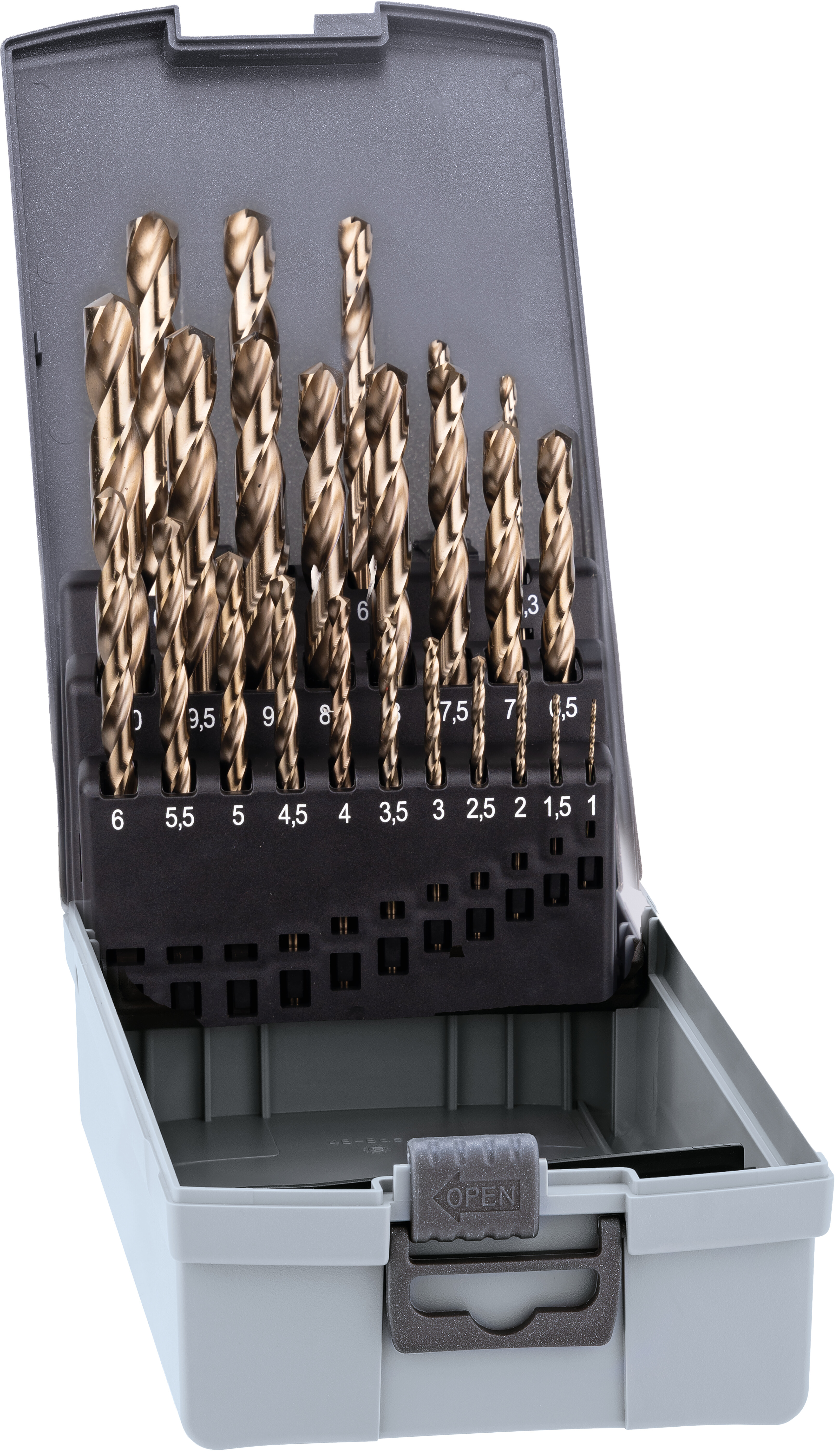 HSS Cobalt Spiralbohrer, 3-Flächenschaft, kurz, DIN 338 RN