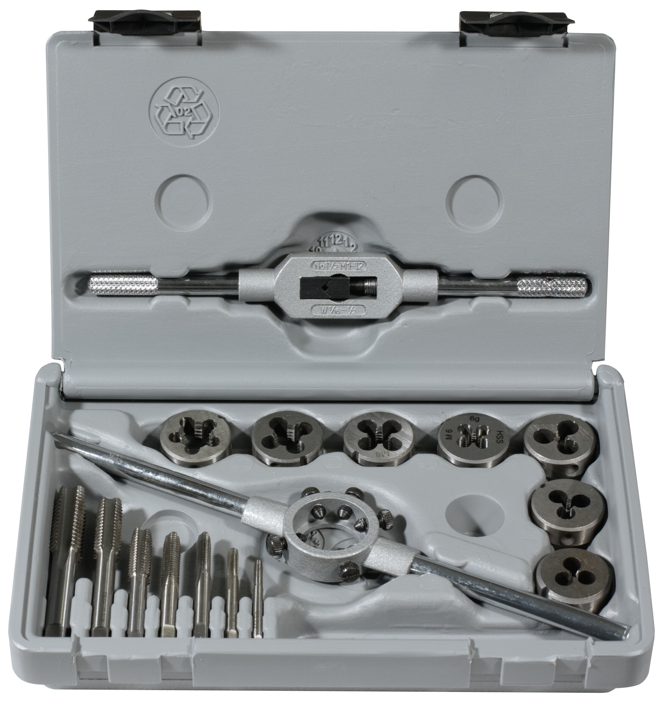 HSS Einschnitt-Gewindebohrer, gerade genutet, für metrisches ISO-Gewinde DIN 13