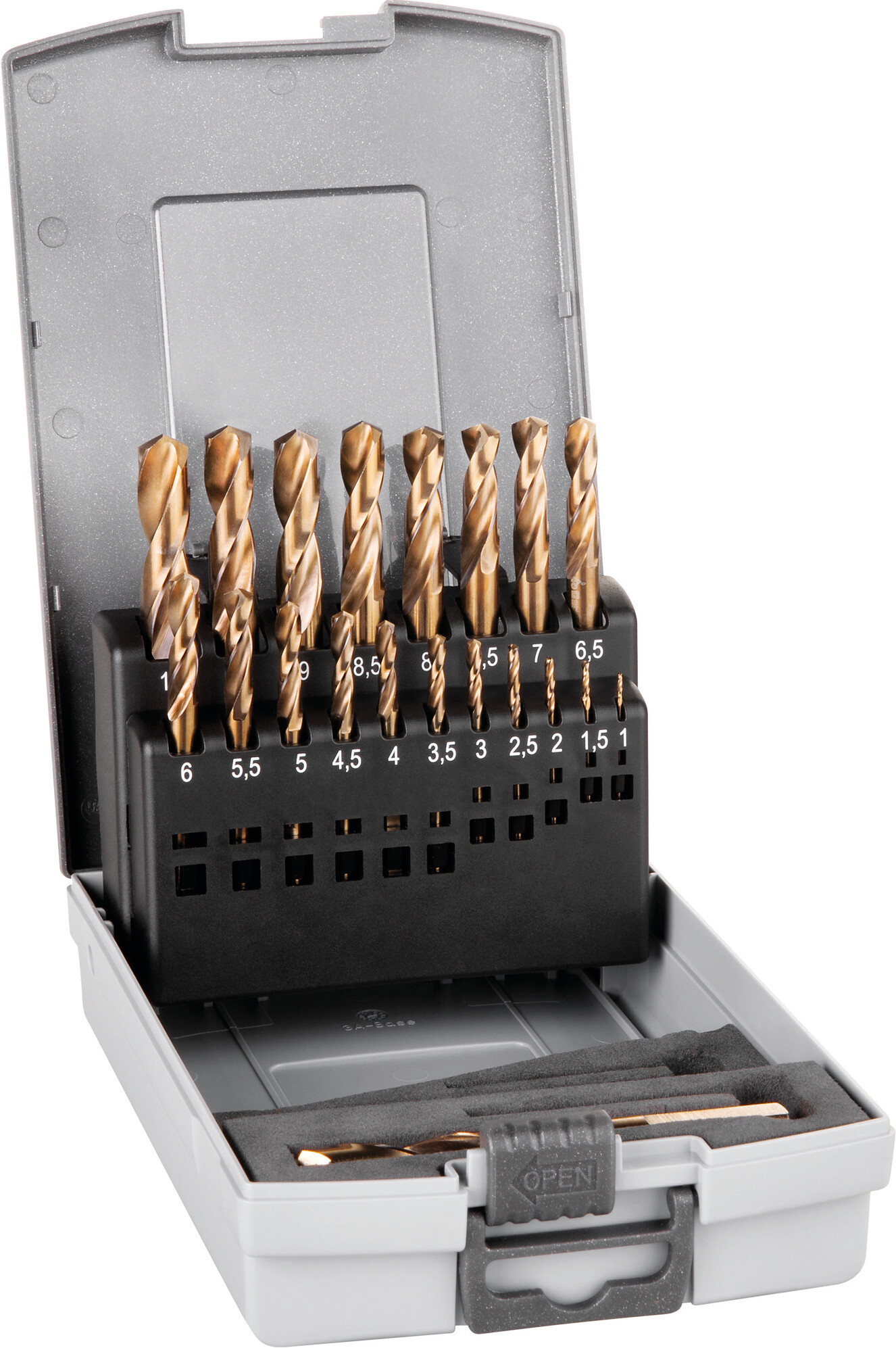 HSS Cobalt Spiralbohrer, 3-Flächenschaft, extra kurz, DIN 1897 PZ