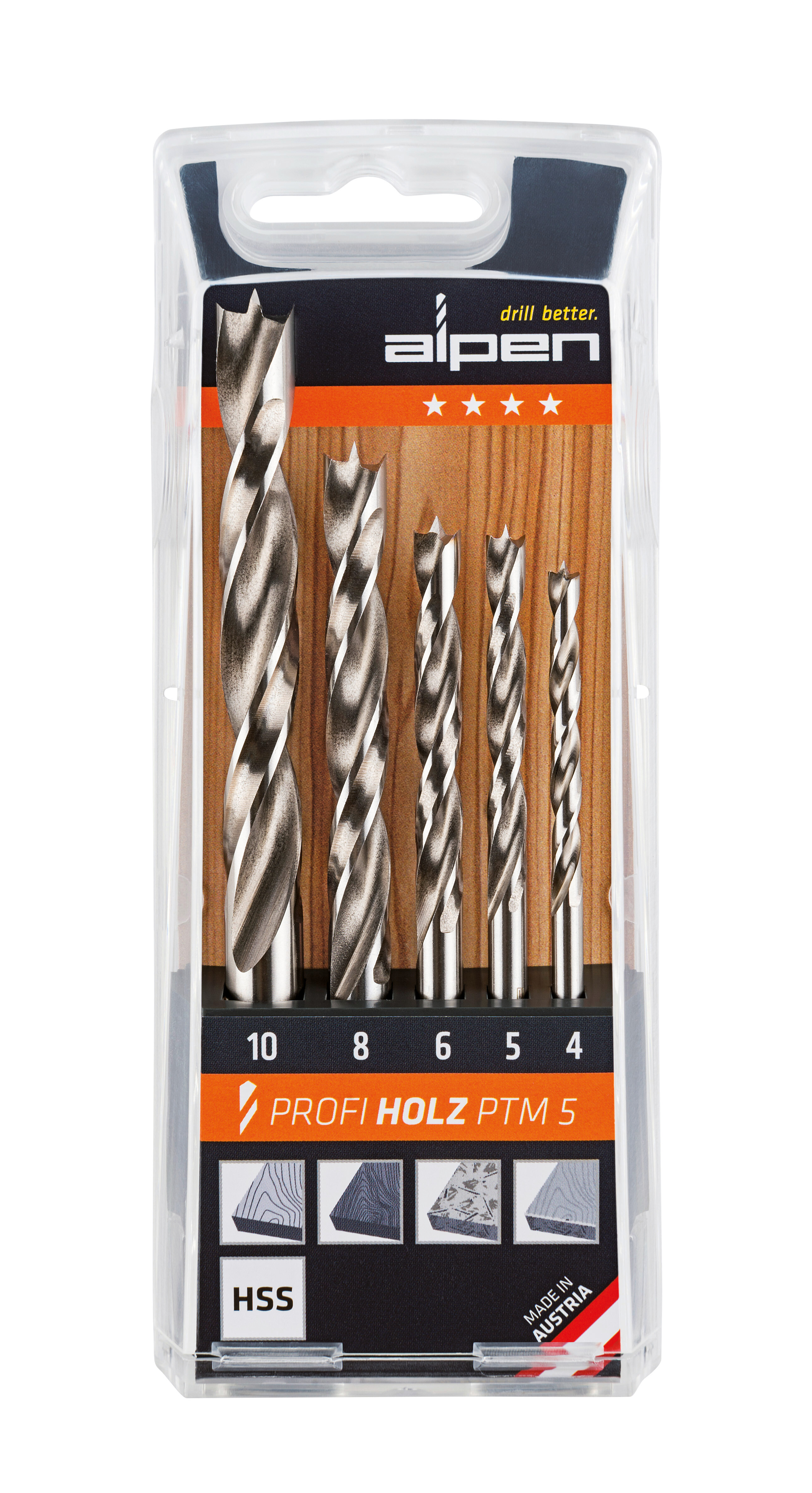 HSS Maschinen-Holzspiralbohrer