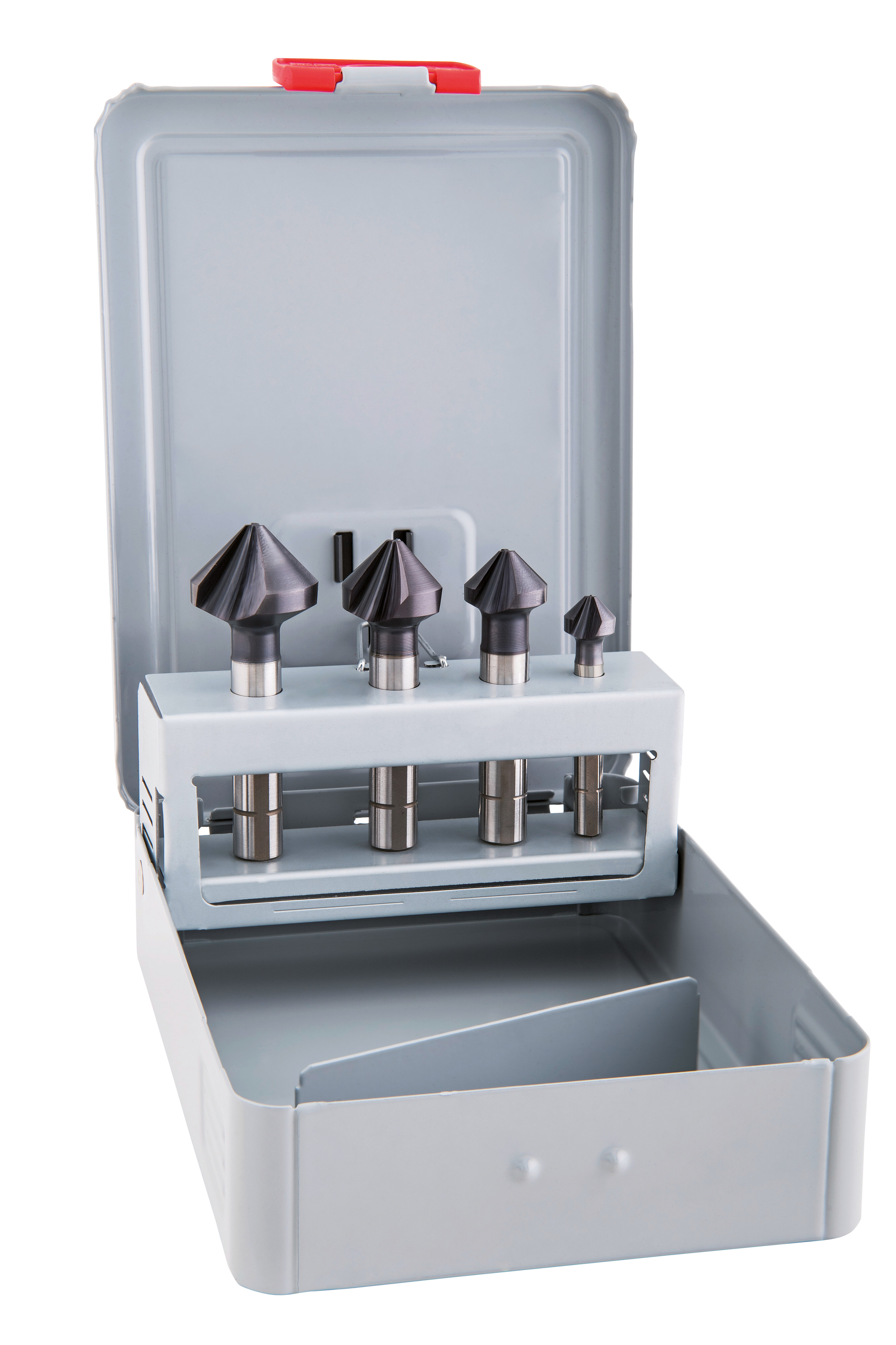 HSS-Co Kegelsenker, ungleiche Teilung, DIN 335 C, 90°, ALUNIT, SET