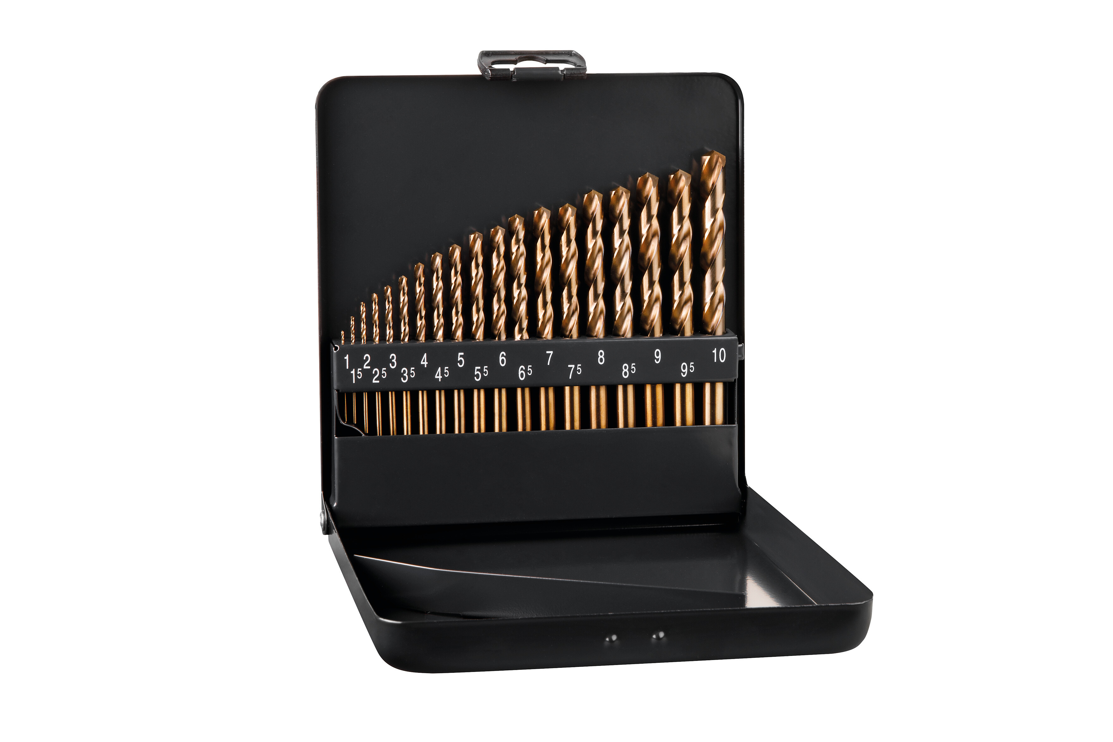 HSS Cobalt Spiralbohrer, 3-Flächenschaft, kurz, DIN 338 RN