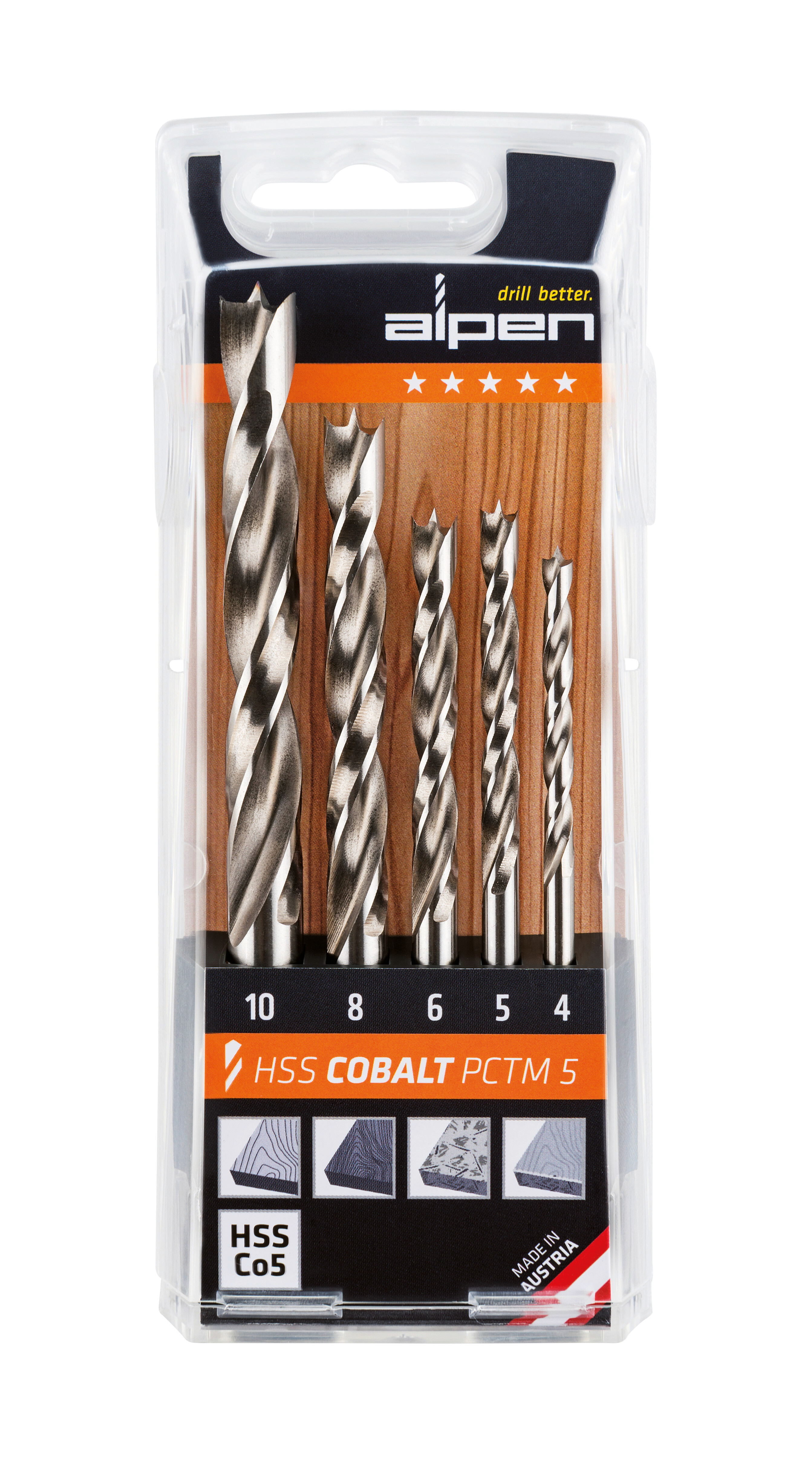 HSS Cobalt Maschinen-Holzspiralbohrer