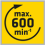 Drehzahl max 600min