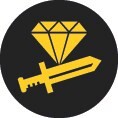 Diamantgeschliffene, scharfe Schneiden
