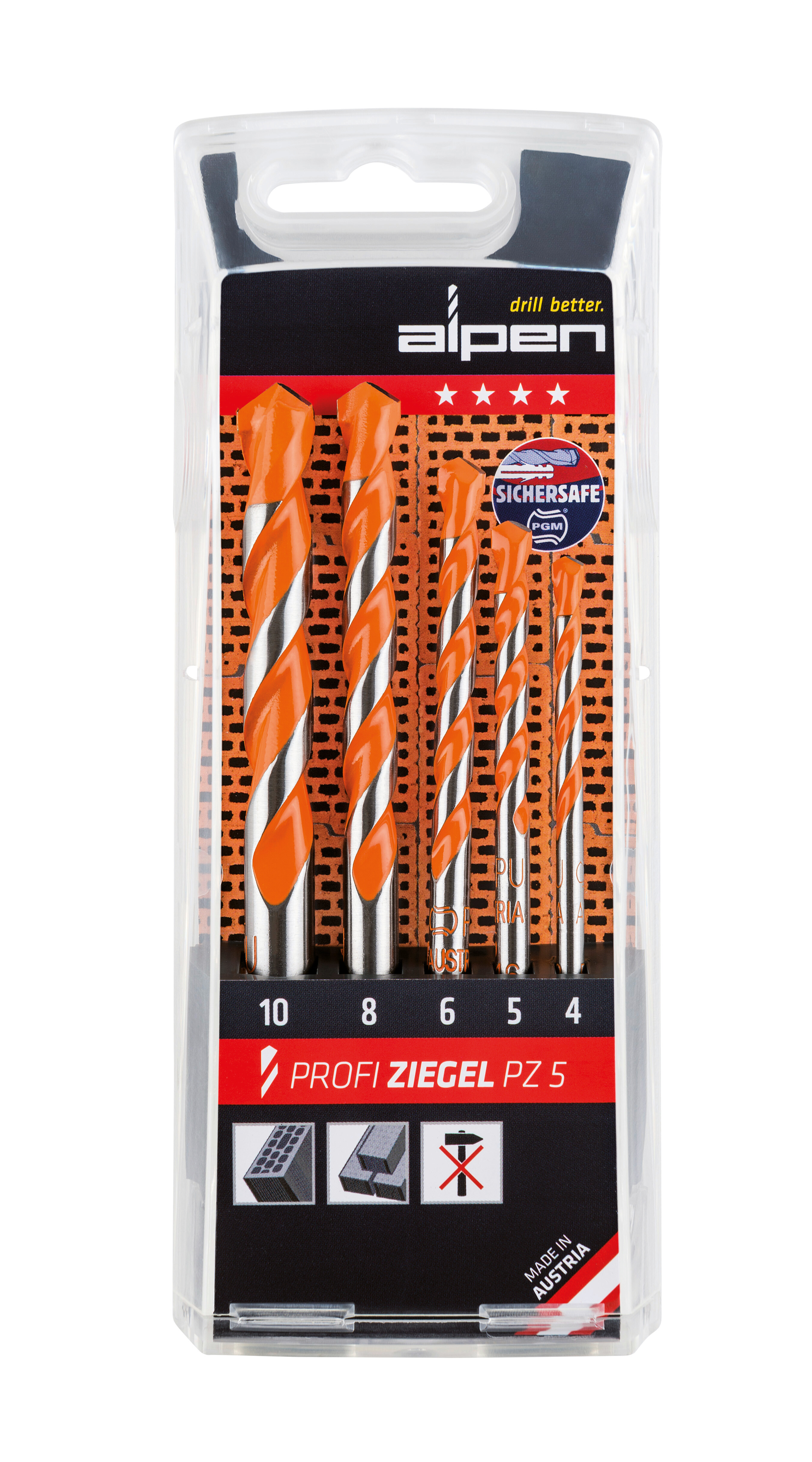 Profi Ziegel, Hartmetall-Ziegelbohrer, SET