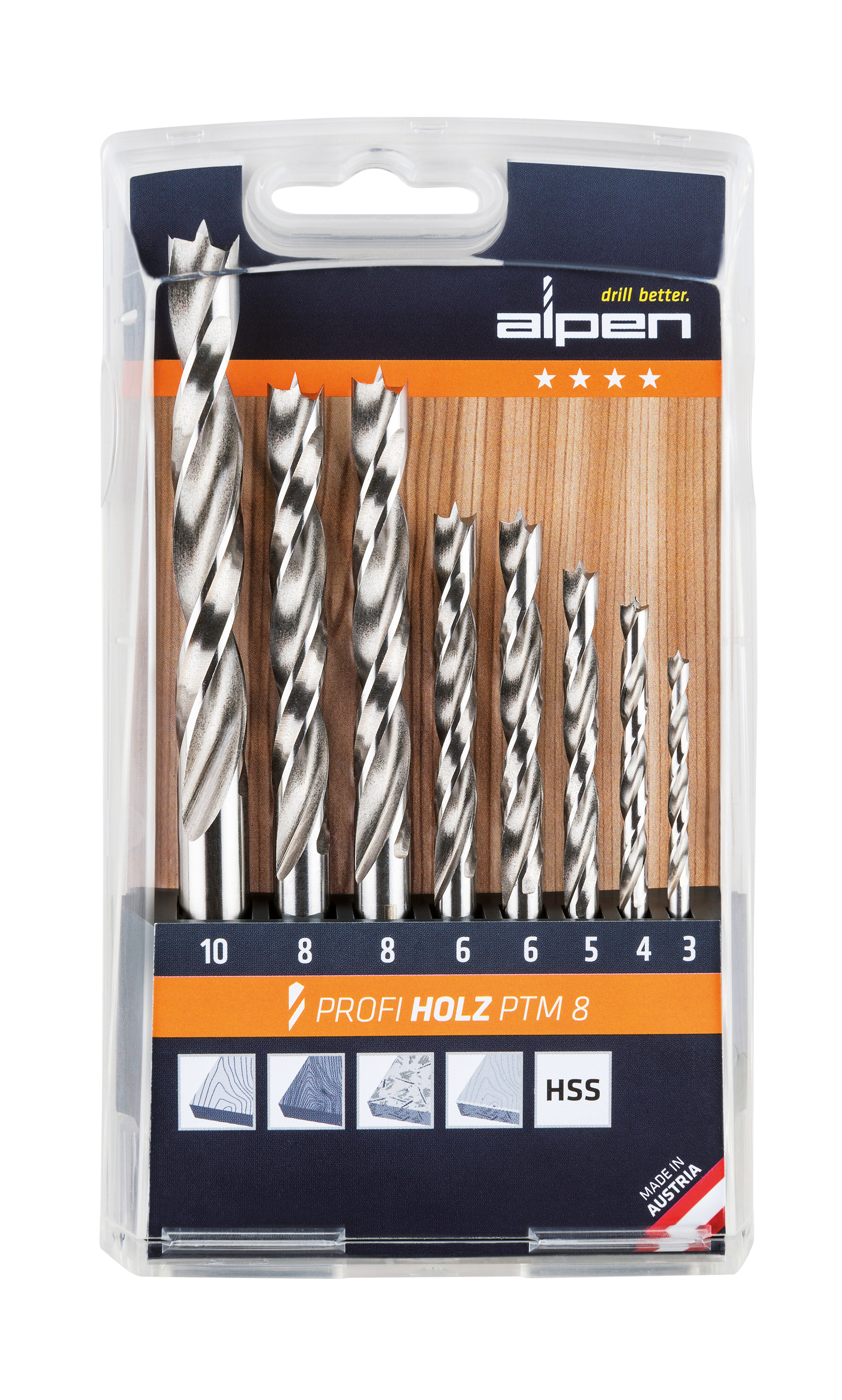 HSS Maschinen-Holzspiralbohrer