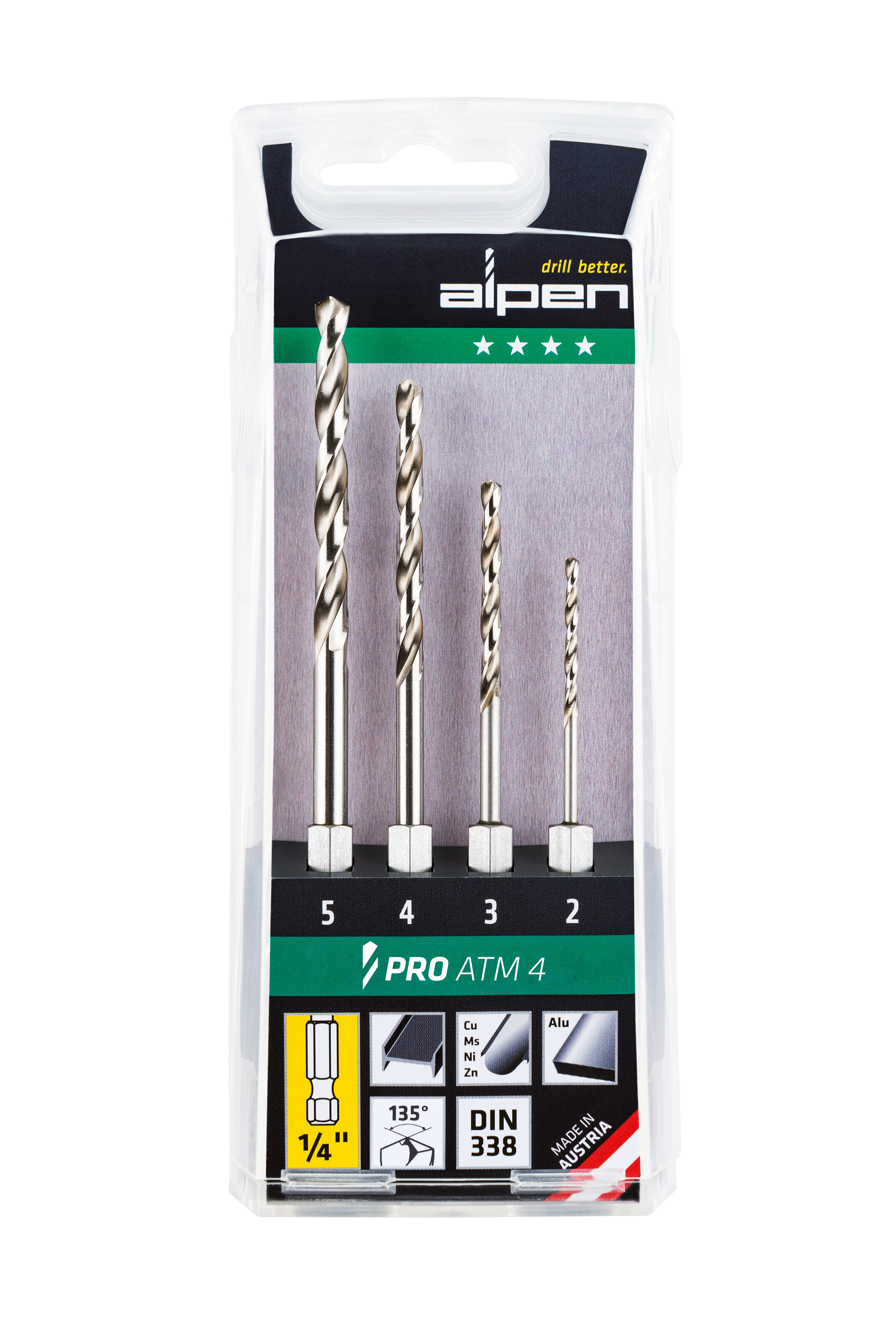 ALPEN Pro  6-kant ATM4 4-tlg. 2-3-4-5