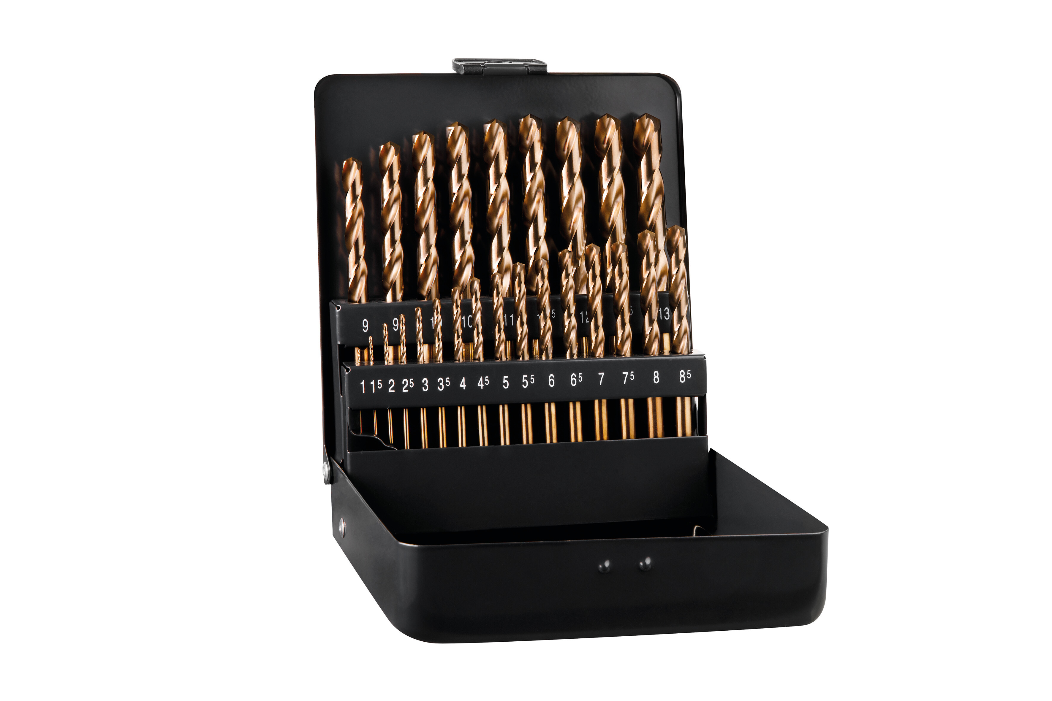 HSS Cobalt Spiralbohrer, 3-Flächenschaft, kurz, DIN 338 RN